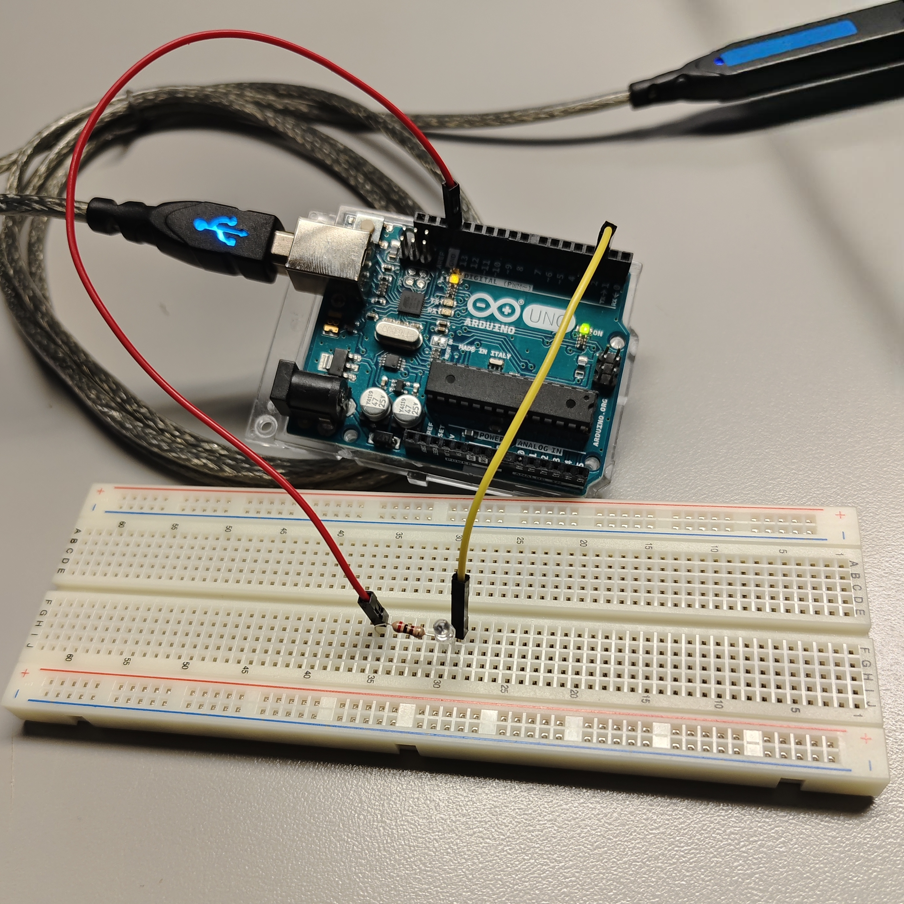 Connecting wires together.