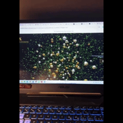 This is the final version of the visuals we created using Gemini. We thought this one fits the Christmas theme the most, and this is interactive as well.