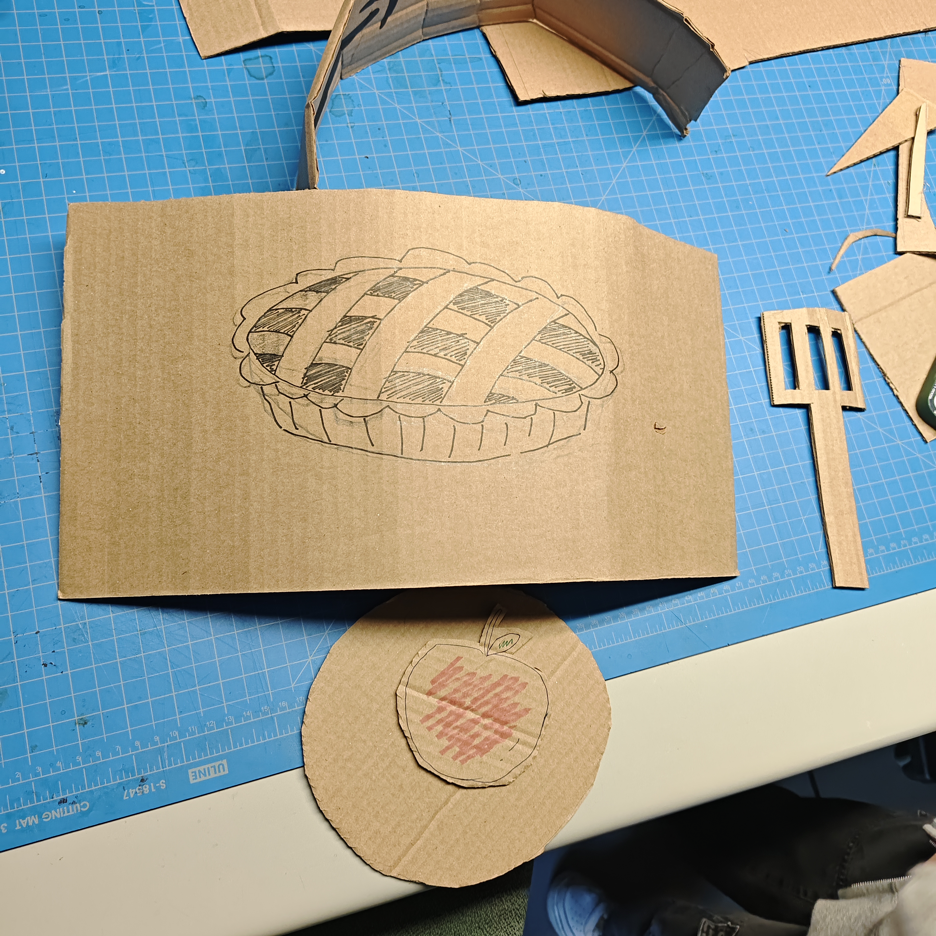 Process of preparing the prototypes. 